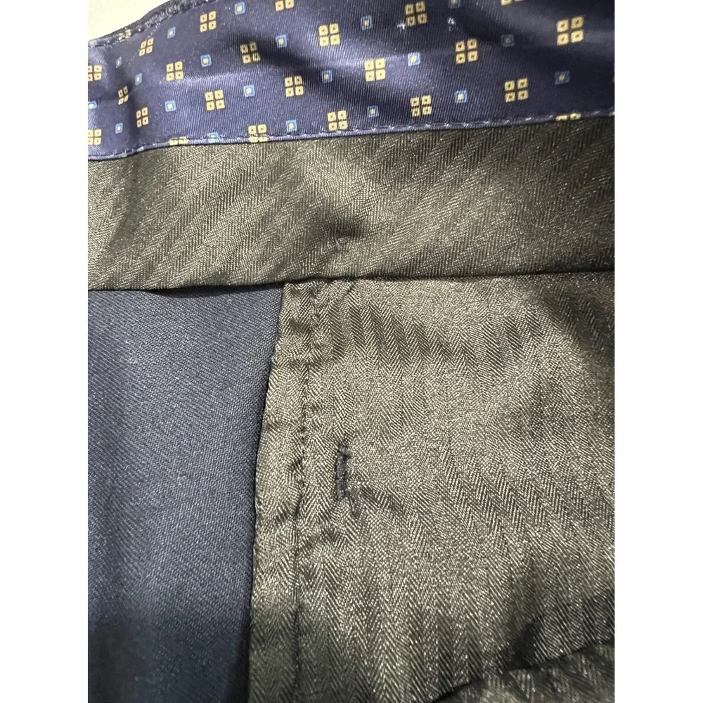 Lauren Ralph Lauren Dress Pants Men 34W x‎ 32L Navy Total Comfort Flat Front A45